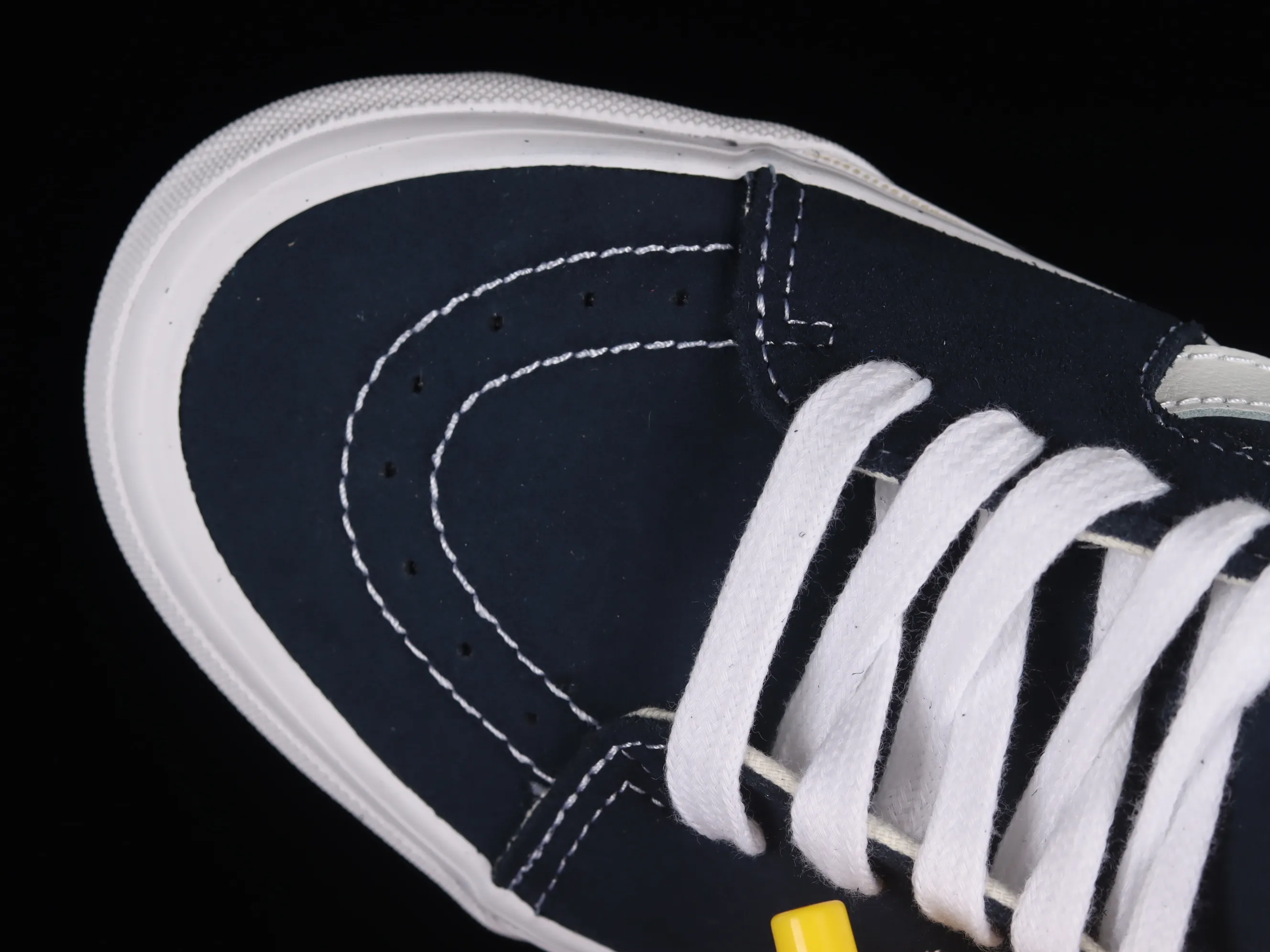 All categories Vans Vans series Vans Mid Vans China Vans Vault OG Sk8-Mid Vans official high-end branch navy blue mid-top retro simple casual canvas shoes VN0A4BVCNAV